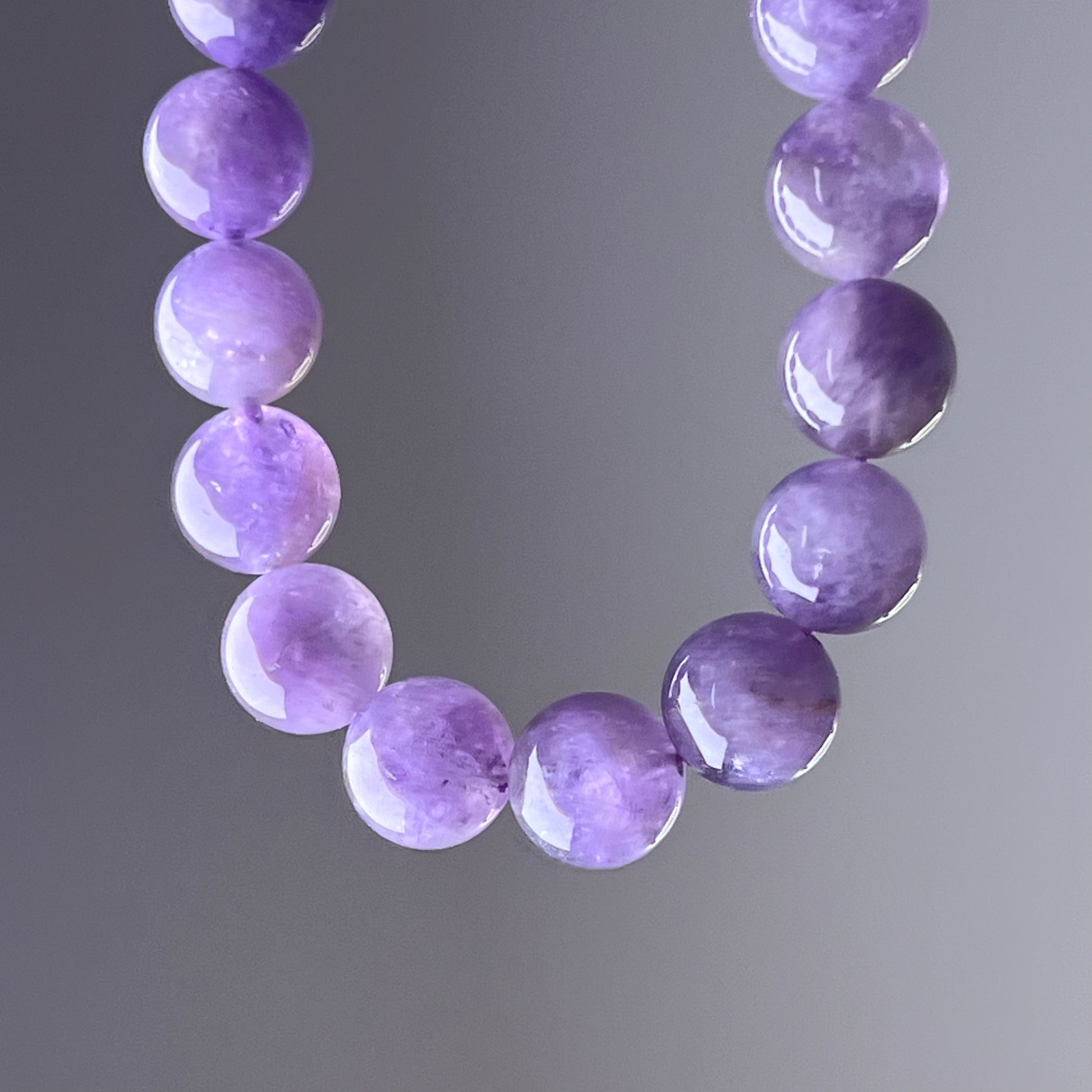 Crown Chakra Natural Lavender Amethyst Crystal Beads Bracelet-Ninaouity