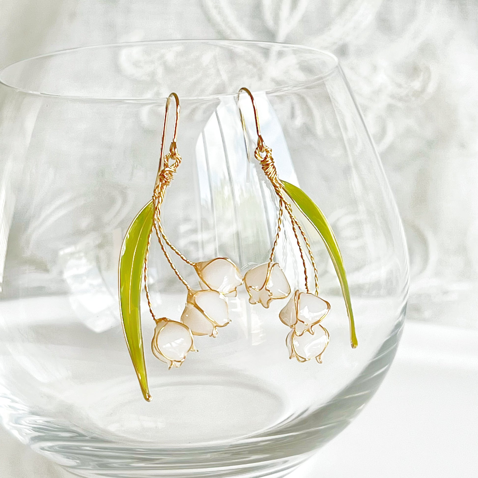 Lily of the Valley Three Flowers Earrings-Ninaouity