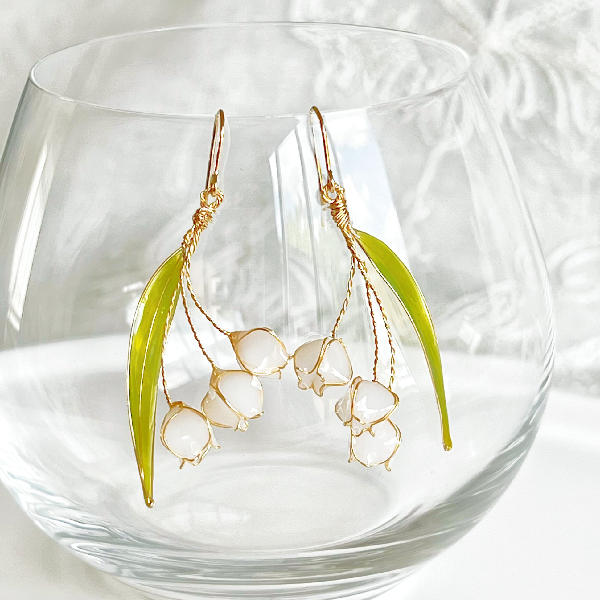 Lily of the Valley Three Flowers Earrings-Ninaouity