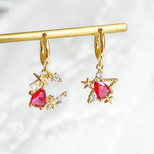 Mermaid's Tear Hoop Earrings-Ninaouity