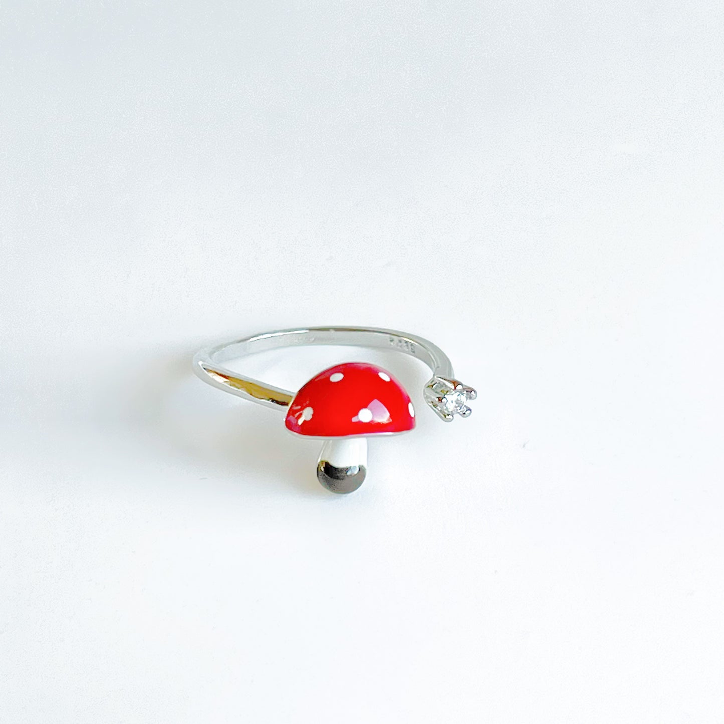 Red Mushrooms Fly Agaric Good Luck Ring-Ninaouity