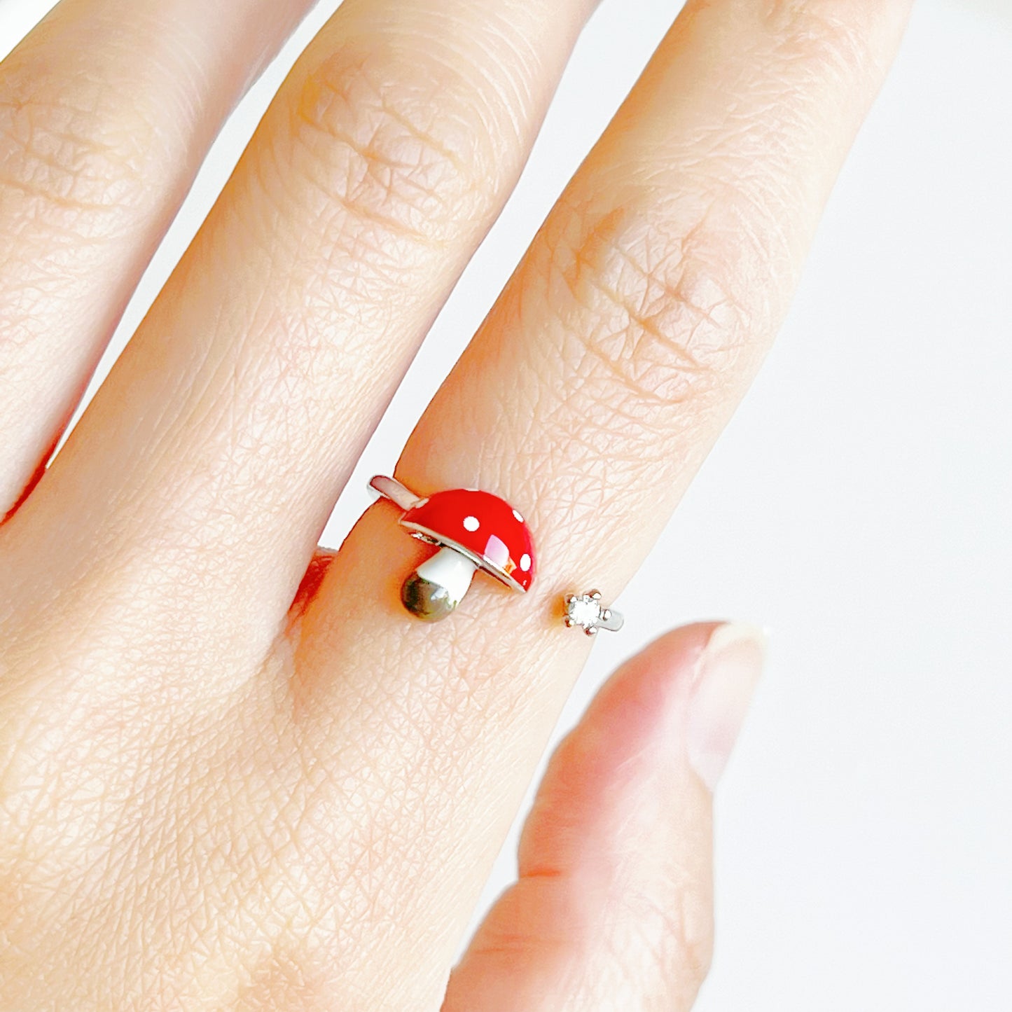 Red Mushrooms Fly Agaric Good Luck Ring-Ninaouity