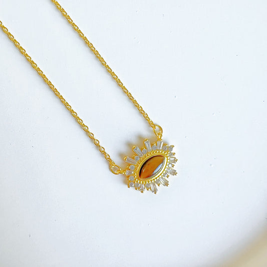 Evil Eye Gold Necklace-Ninaouity