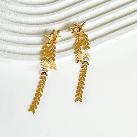 Shining Star Drop Earrings-Ninaouity