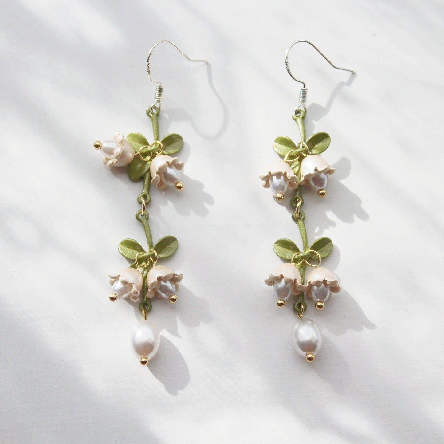 Campanula Bellflower Drop Earrings-Ninaouity