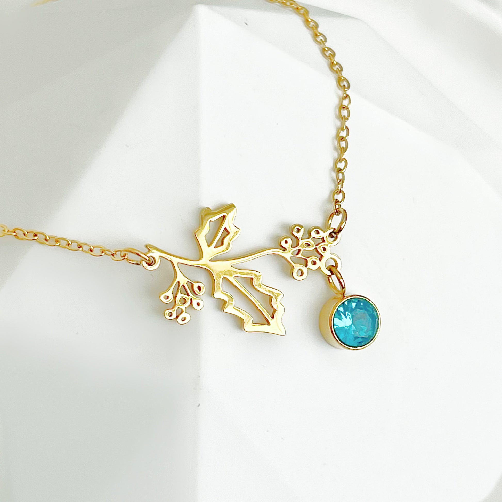 December Birth Flower Holly Bracelet-Ninaouity