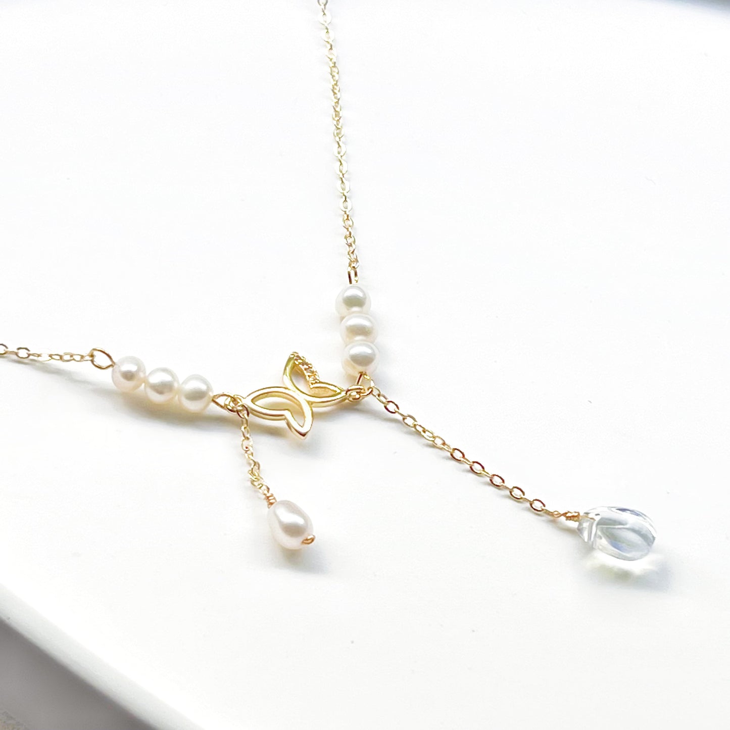 Freshwater Pearls and Butterfly Necklace-Ninaouity