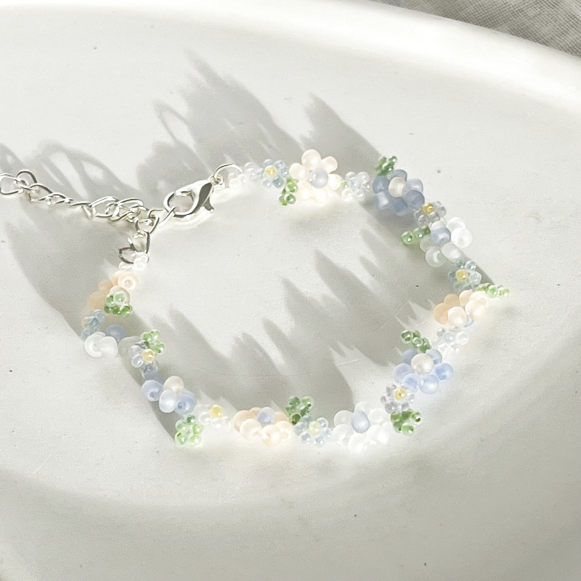 Little Daisy Flower Beaded Bracelet-Ninaouity