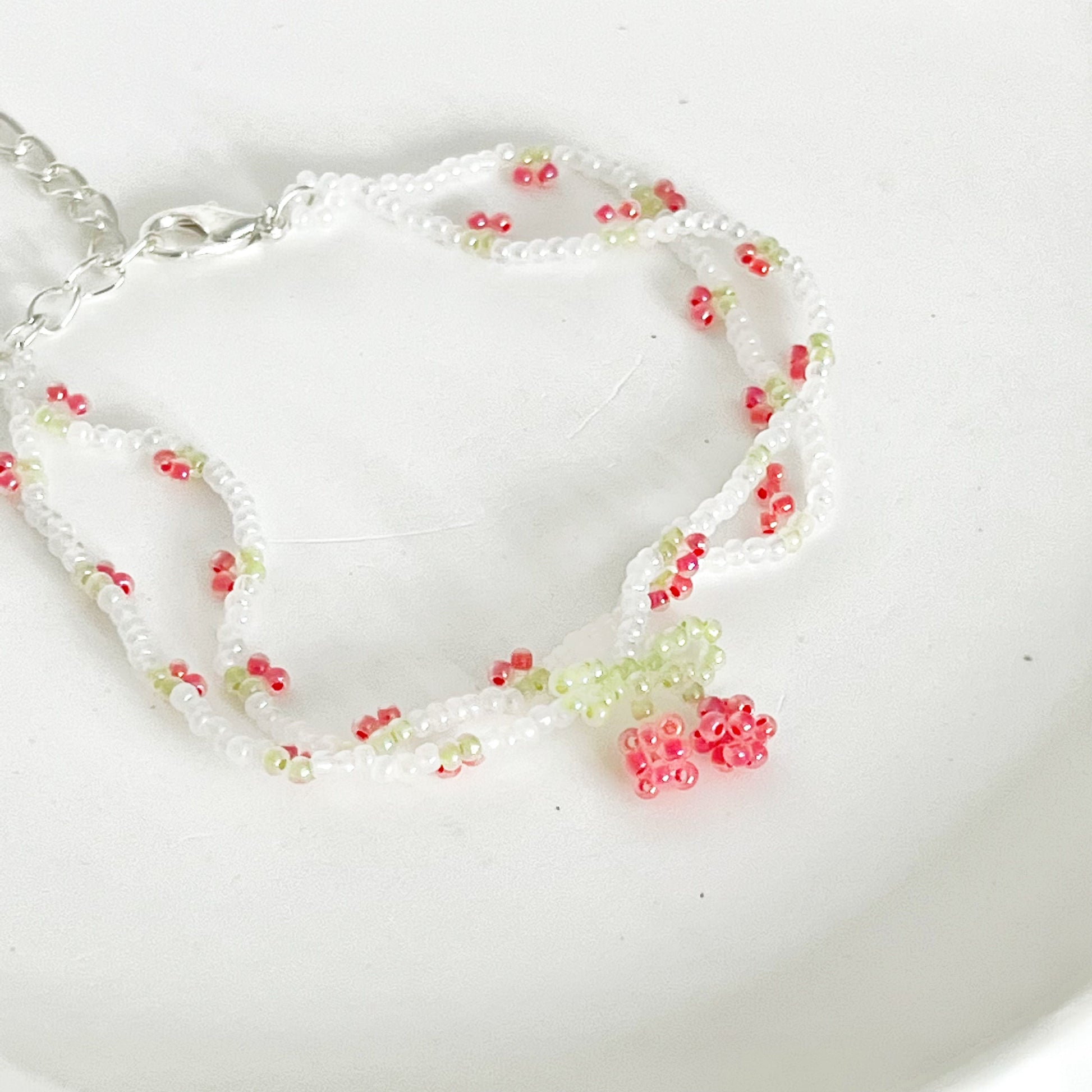 Mini Cherry Beaded Bracelet-Ninaouity