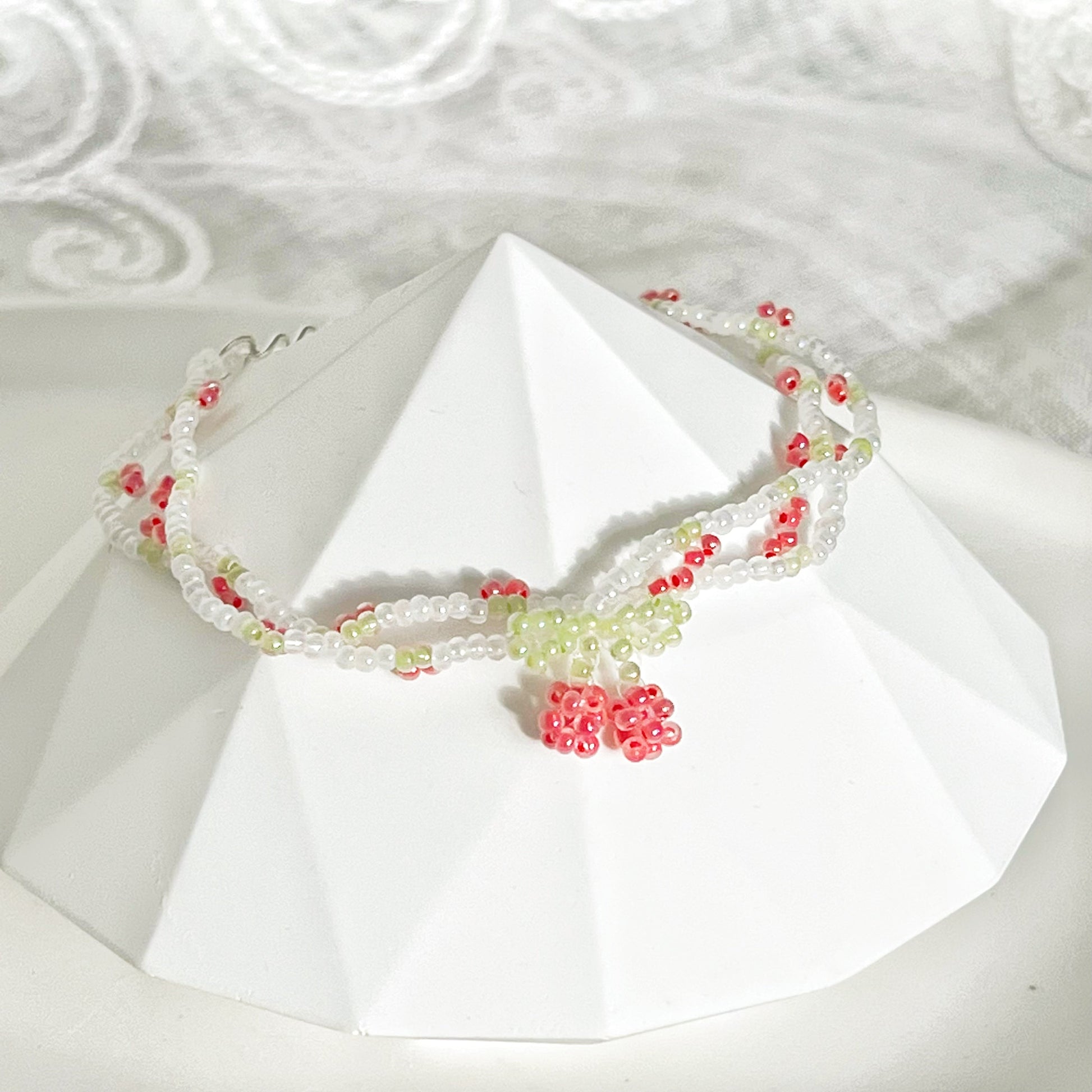 Mini Cherry Beaded Bracelet-Ninaouity
