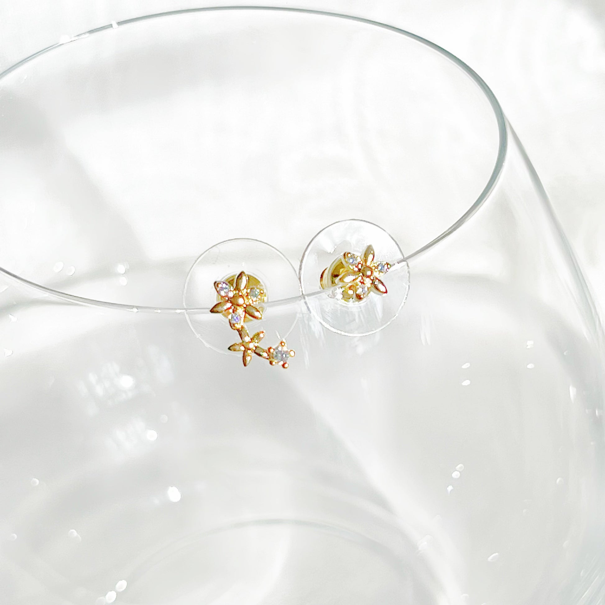 Mini Flowers Mismatch Stud Earrings-Ninaouity