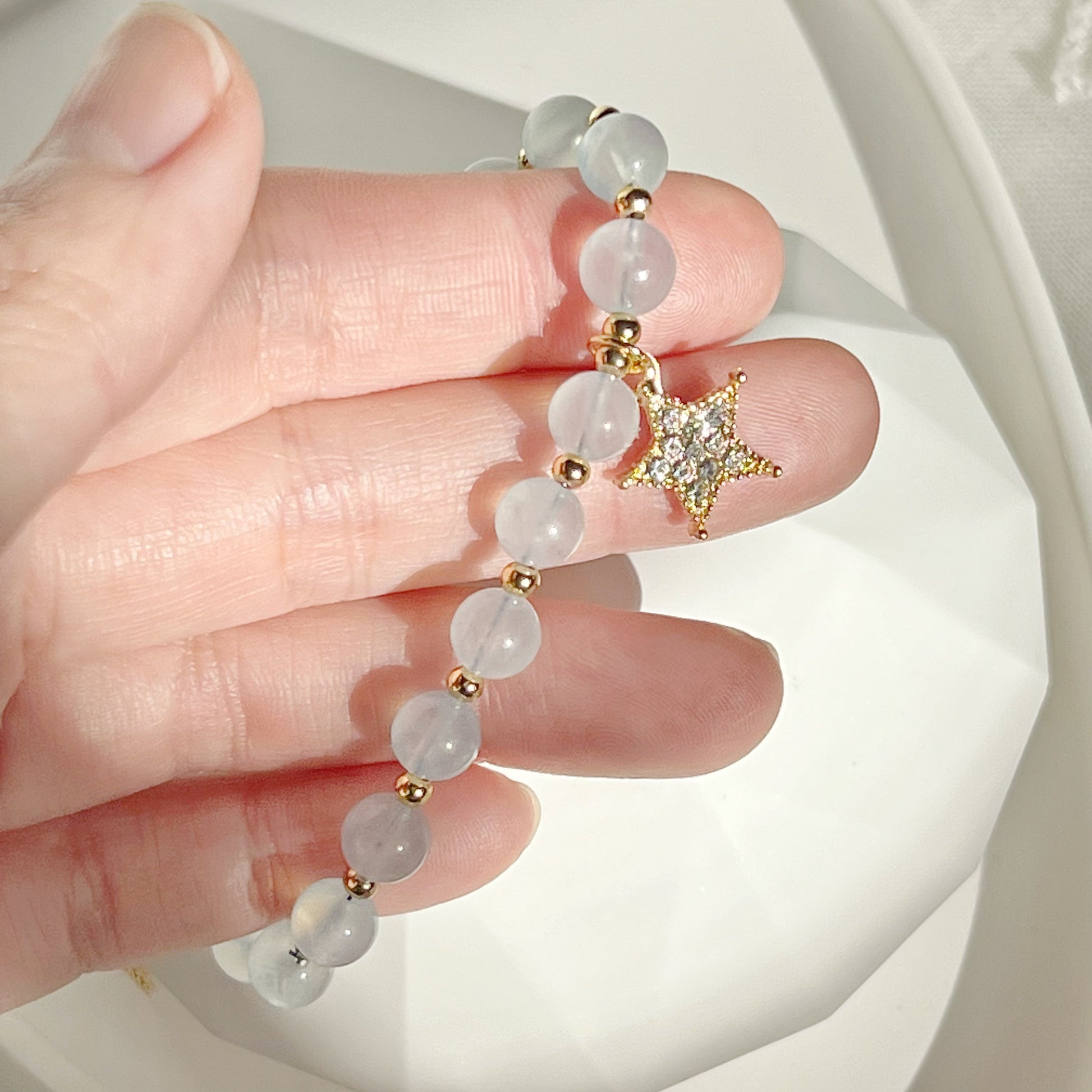 Natural Aquamarine Bracelets - March Birthstone-Ninaouity