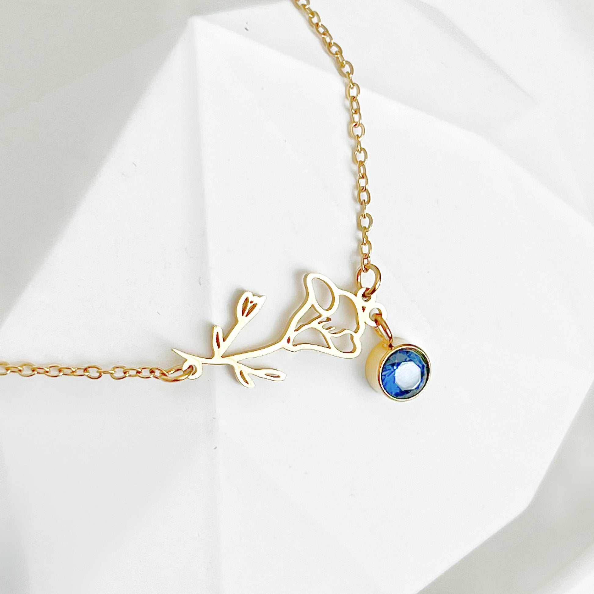 September Birth Flower Morning Glory Bracelet-Ninaouity