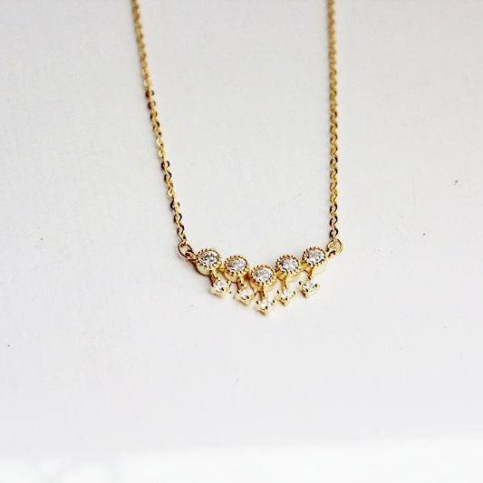 Shooting Stars Necklace - Make-a-wish Gold Chain Necklace-Ninaouity
