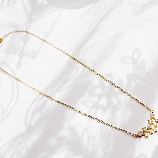 Shooting Stars Necklace - Make-a-wish Gold Chain Necklace-Ninaouity